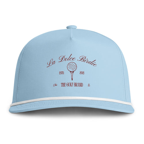 La Dolce Birdie Golf Cap — Vintage Rope-Trim Hat