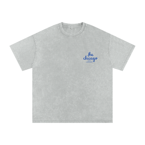Snow Washed Oversized Cotton T-Shirt