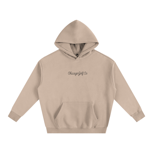 Illinois Course Map Oversize Fleeced Hoodie