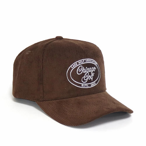 Lake Golf Association Hat - Brown Corduroy