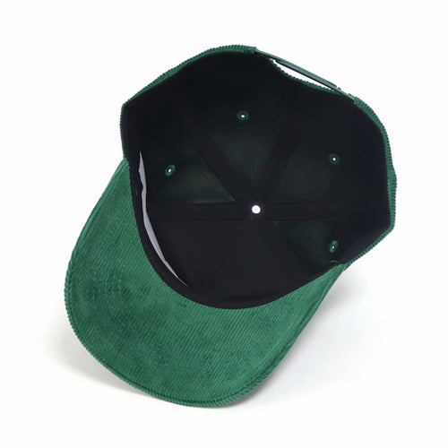 The Fairway Cafe Hat - Green Corduroy