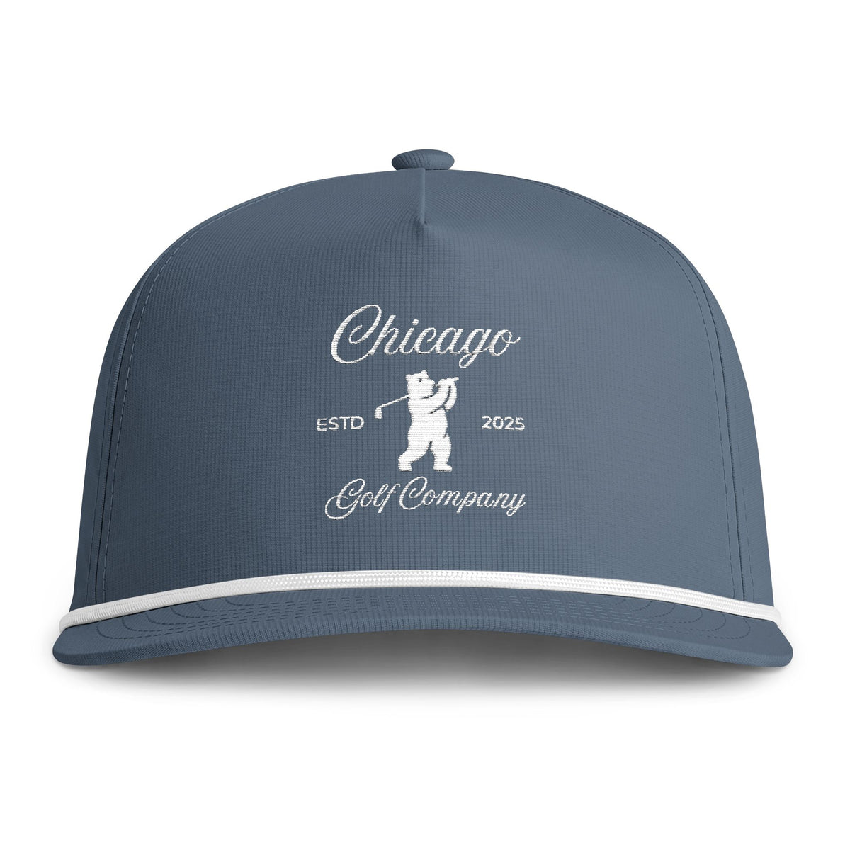 Chicago Golf Rope Cap — Vintage Sunwashed Trucker Hat