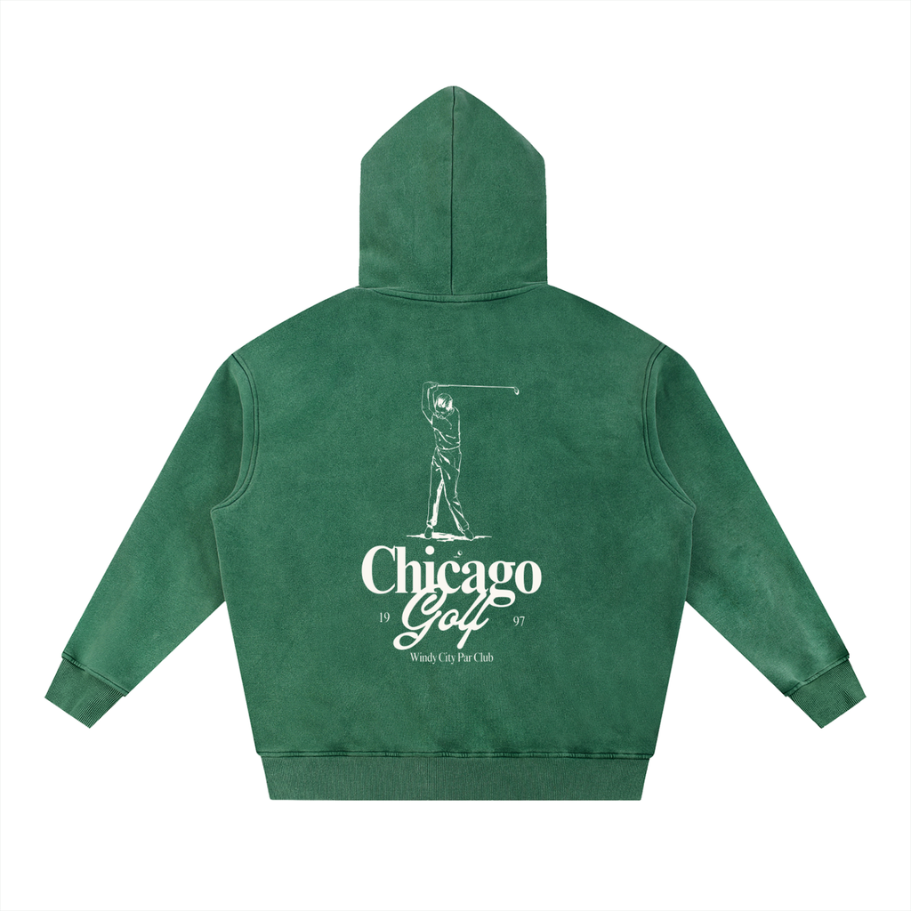 Windy City Par Club Oversize Hoodie (Vintage Green)