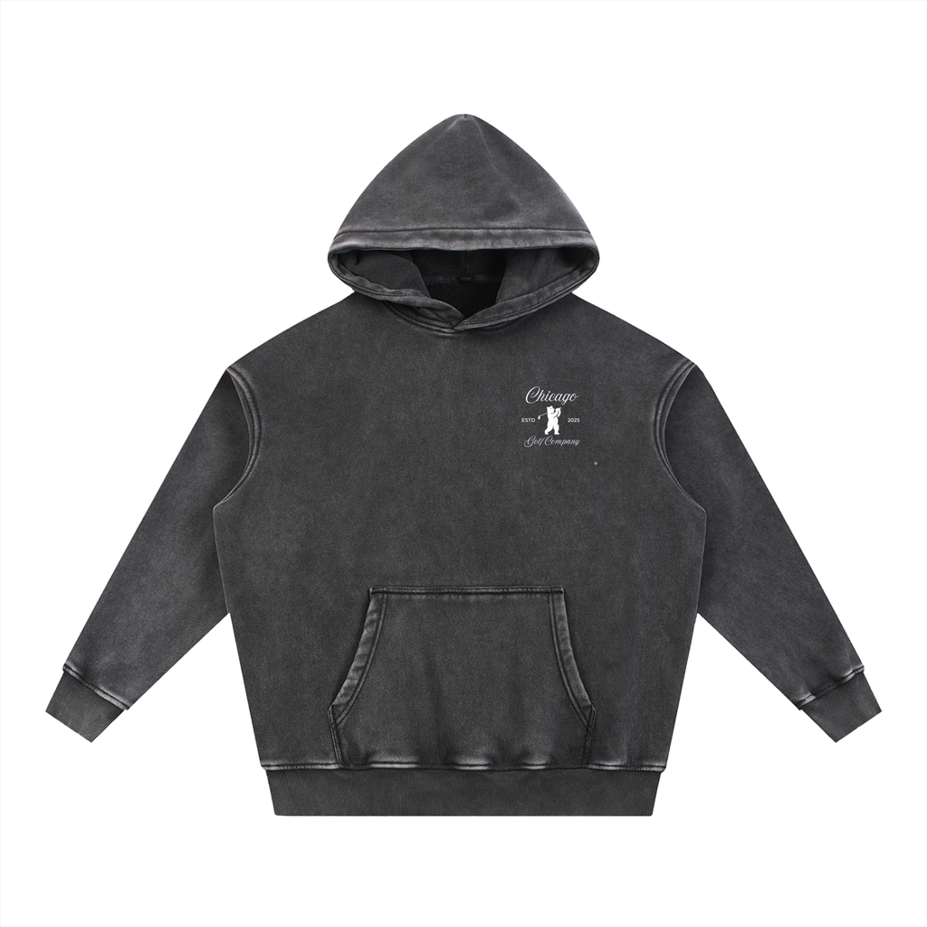 Snow Wash Fleece Oversize Hoodie