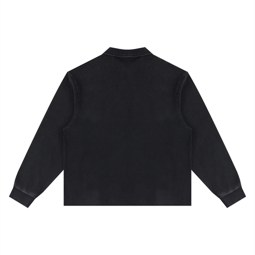 Casual Bear Long Sleeve Polo Shirt