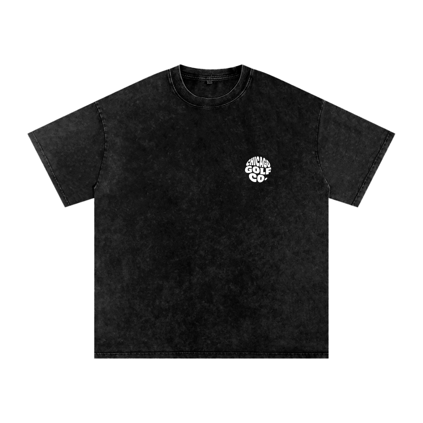 Chi Globe - Snow Washed Oversized Cotton T-Shirt