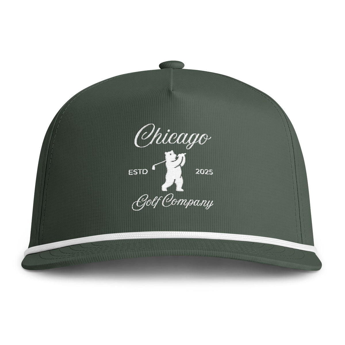 Chicago Golf Rope Cap — Vintage Sunwashed Trucker Hat