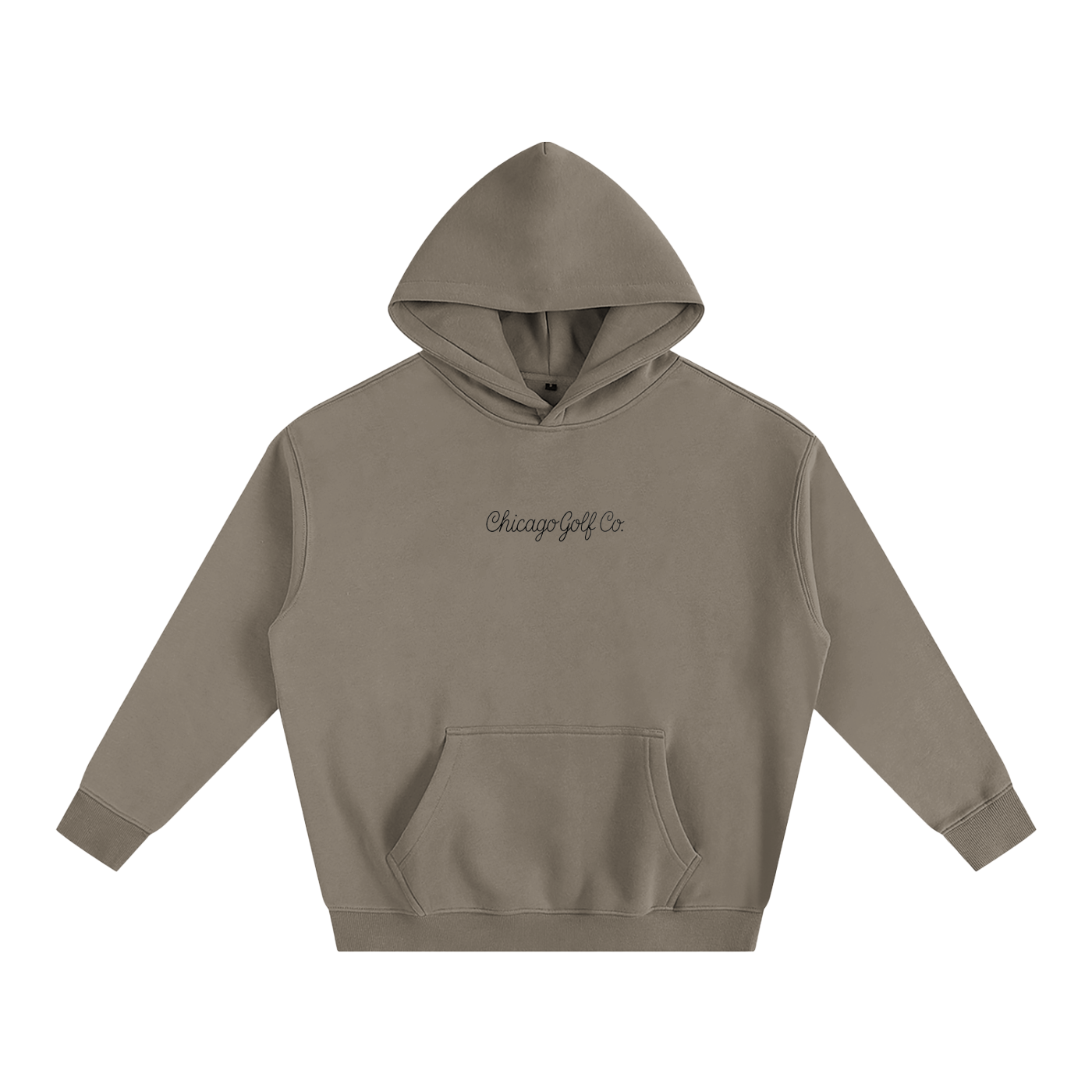 Illinois Course Map Oversize Fleeced Hoodie