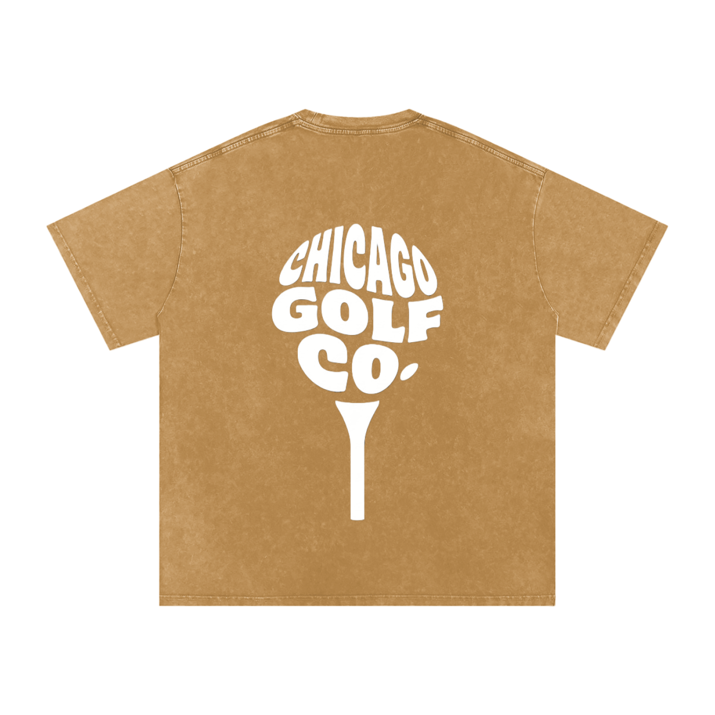 Chi Globe - Snow Washed Oversized Cotton T-Shirt