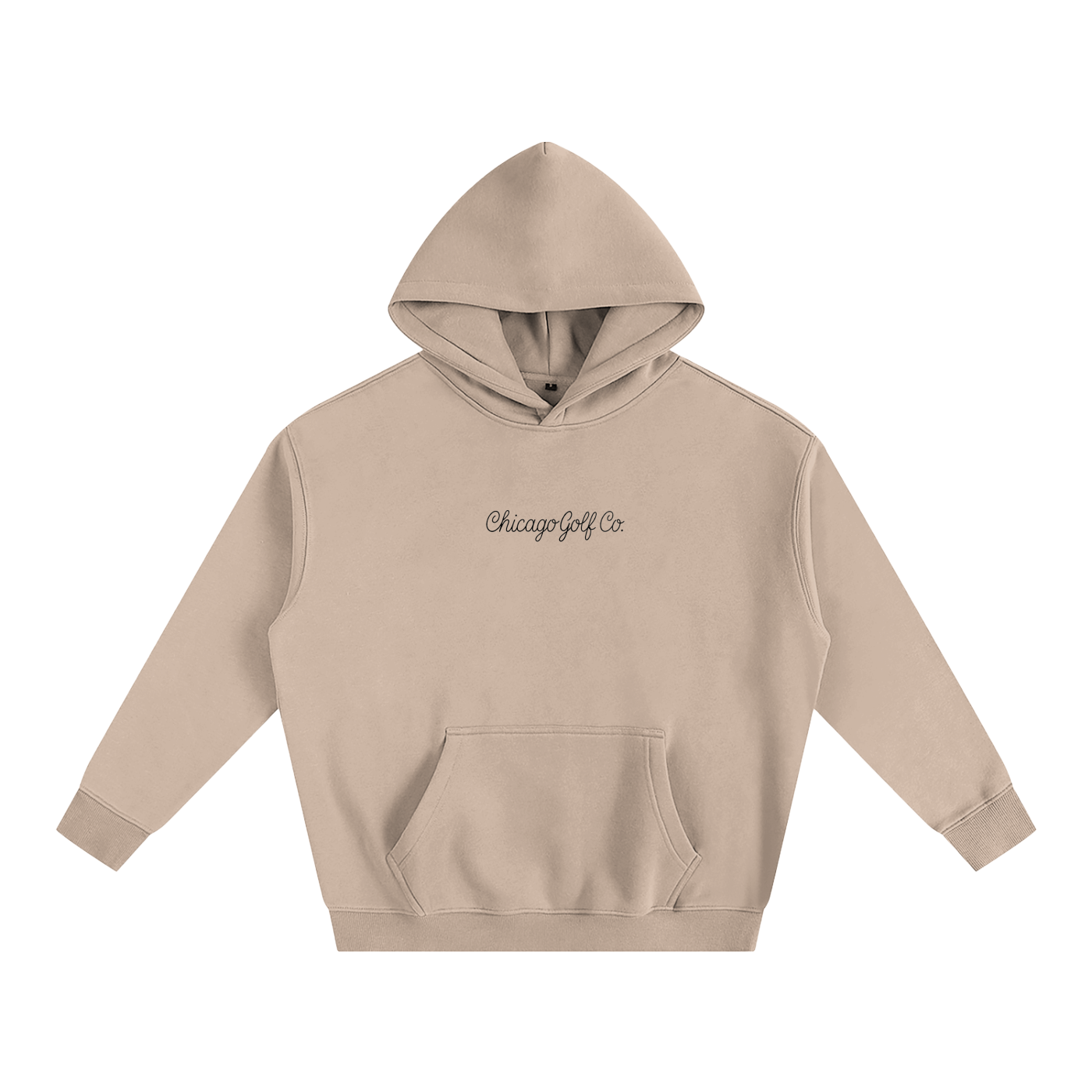 Illinois Course Map Oversize Fleeced Hoodie