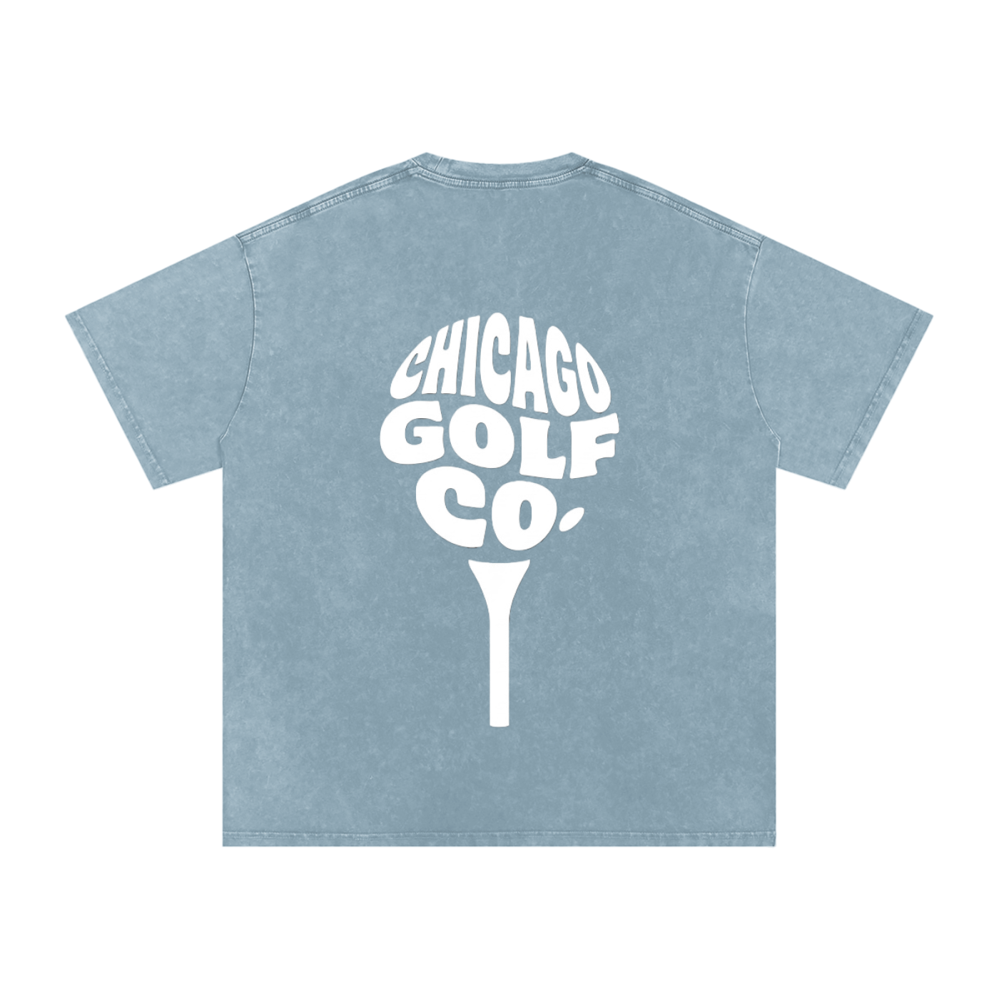 Chi Globe - Snow Washed Oversized Cotton T-Shirt