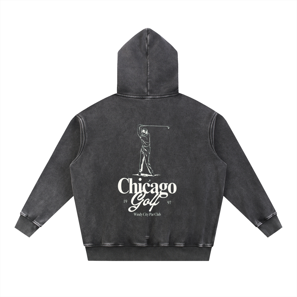 Windy City Par Club Oversize Hoodie (Vintage Green)
