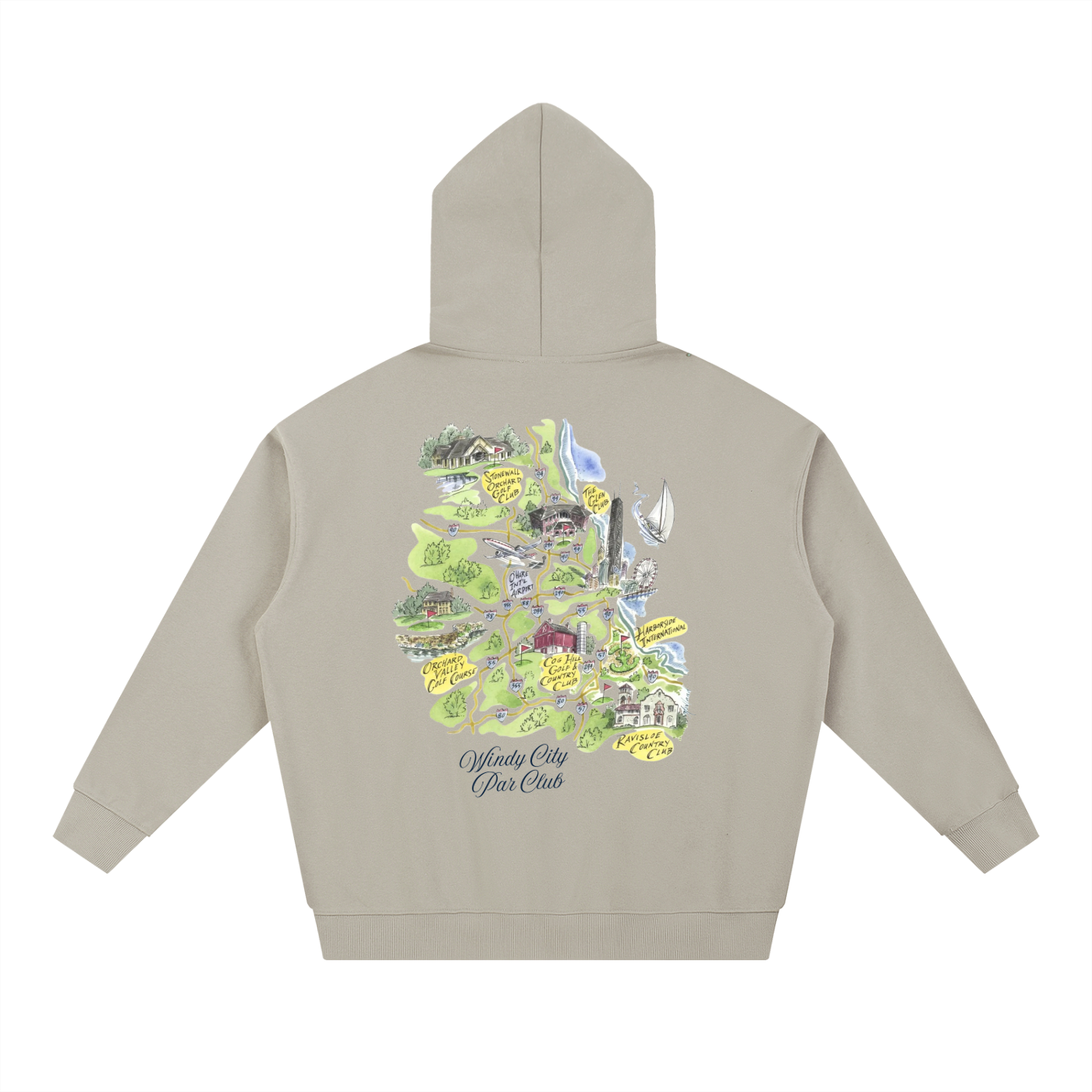 City Courses Heavyweight Hoodie