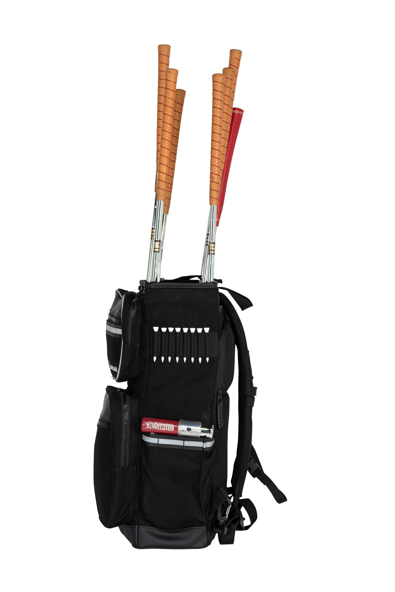 the lowercase golf backpack and pannier bag