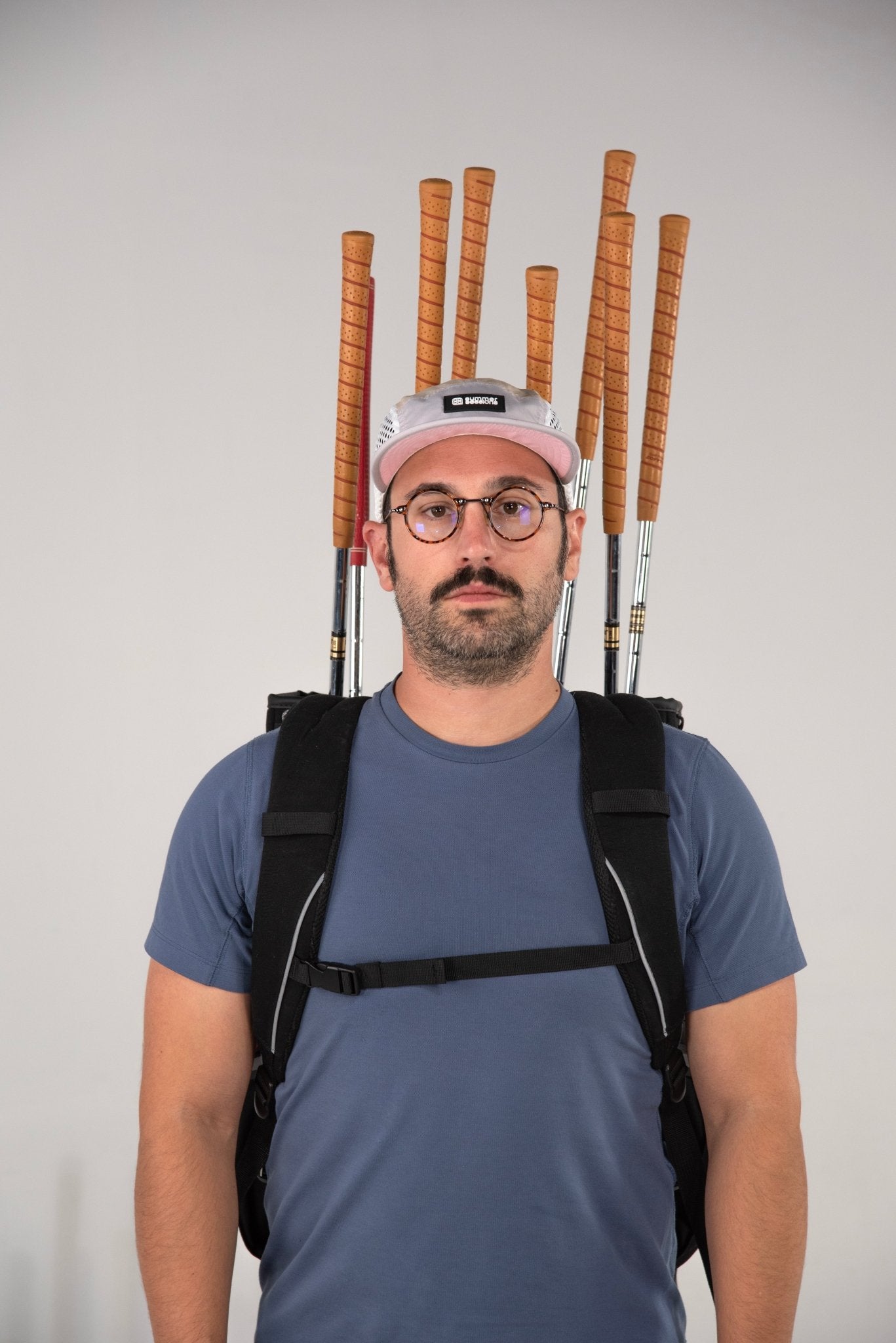 the lowercase golf backpack and pannier bag