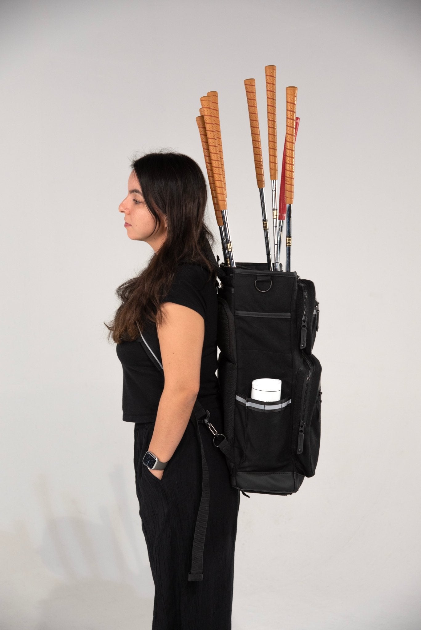 the lowercase golf backpack and pannier bag