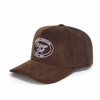 Lake Golf Association Hat - Brown Corduroy
