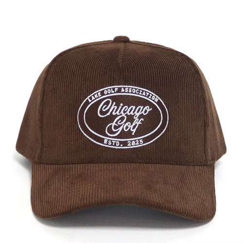 Lake Golf Association Hat - Brown Corduroy