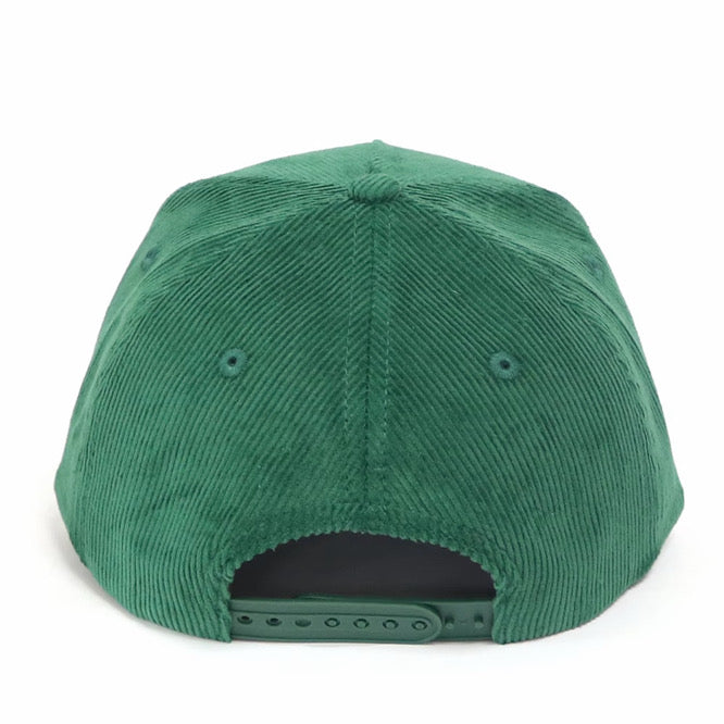 The Fairway Cafe Hat - Green Corduroy