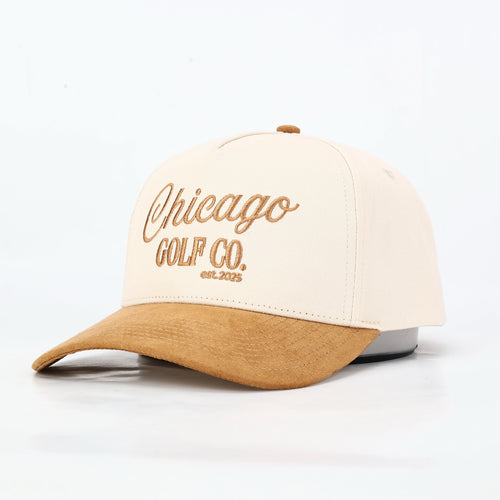 Script Suede Hat - Brown