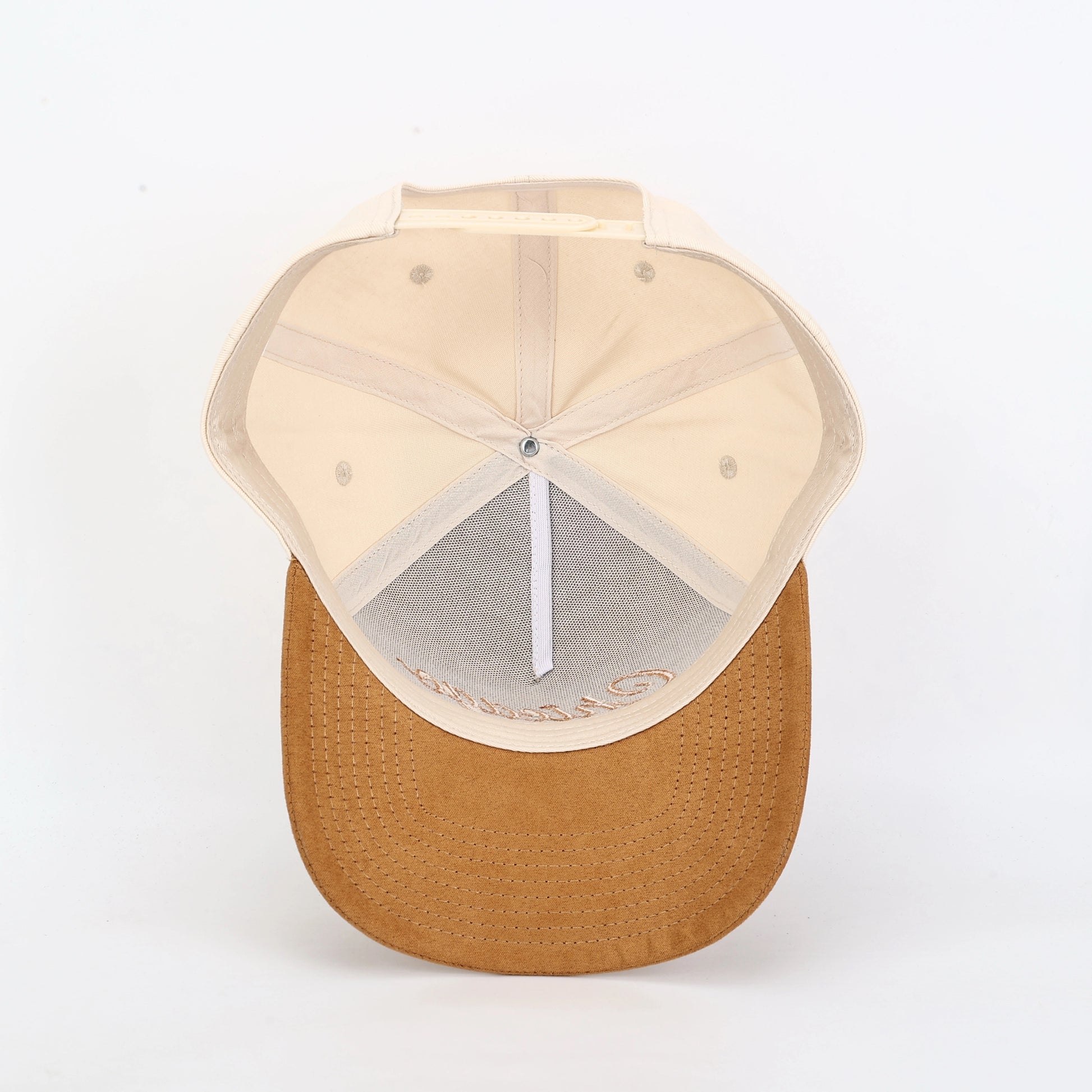 Script Suede Hat - Brown