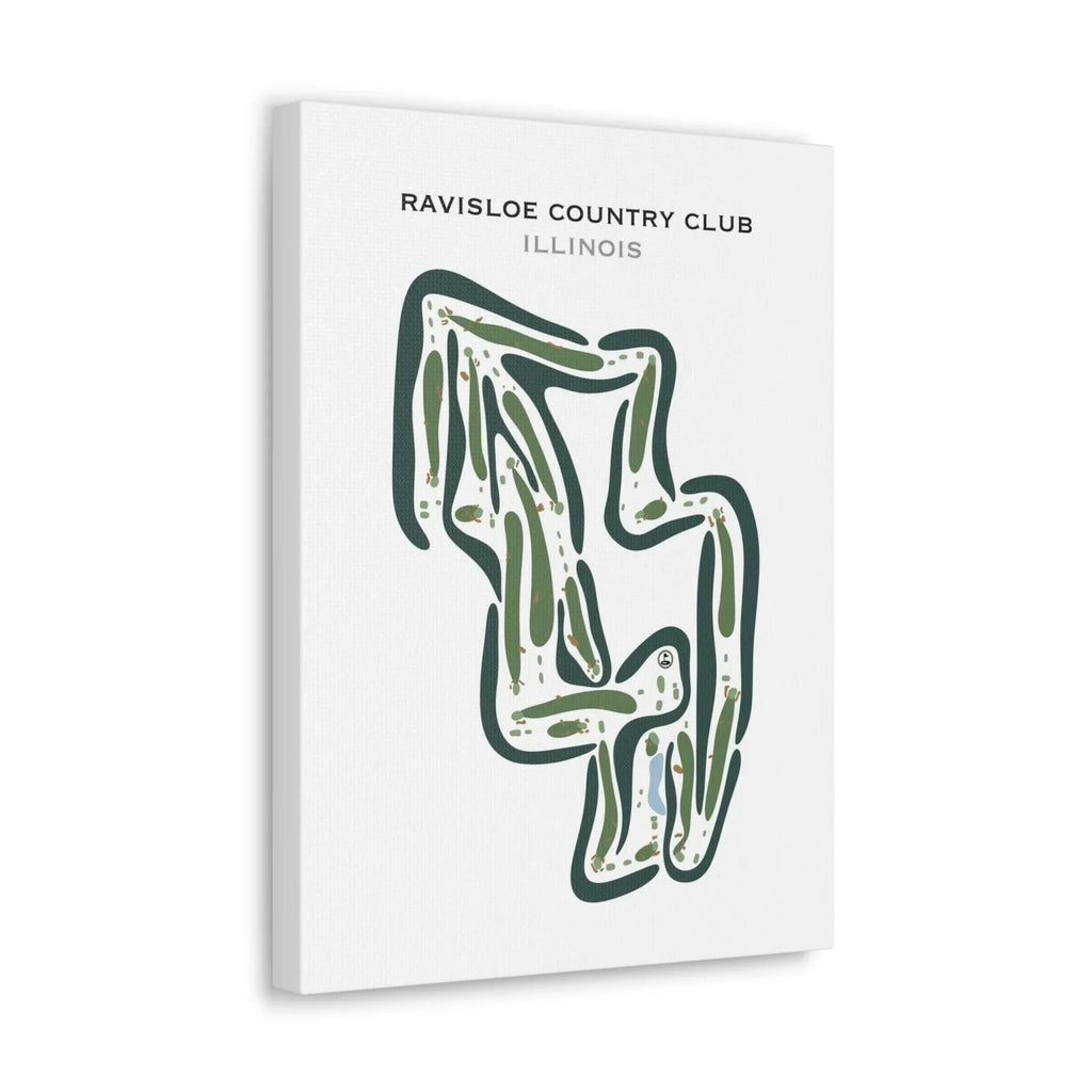 Chicago Golf Course Map Prints