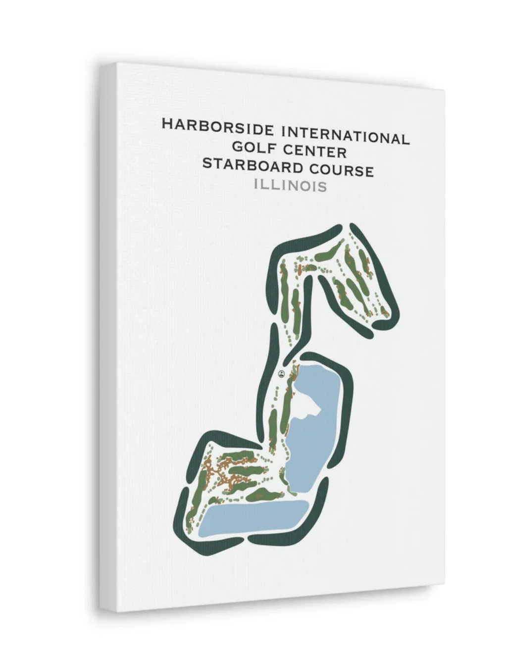 Chicago Golf Course Map Prints