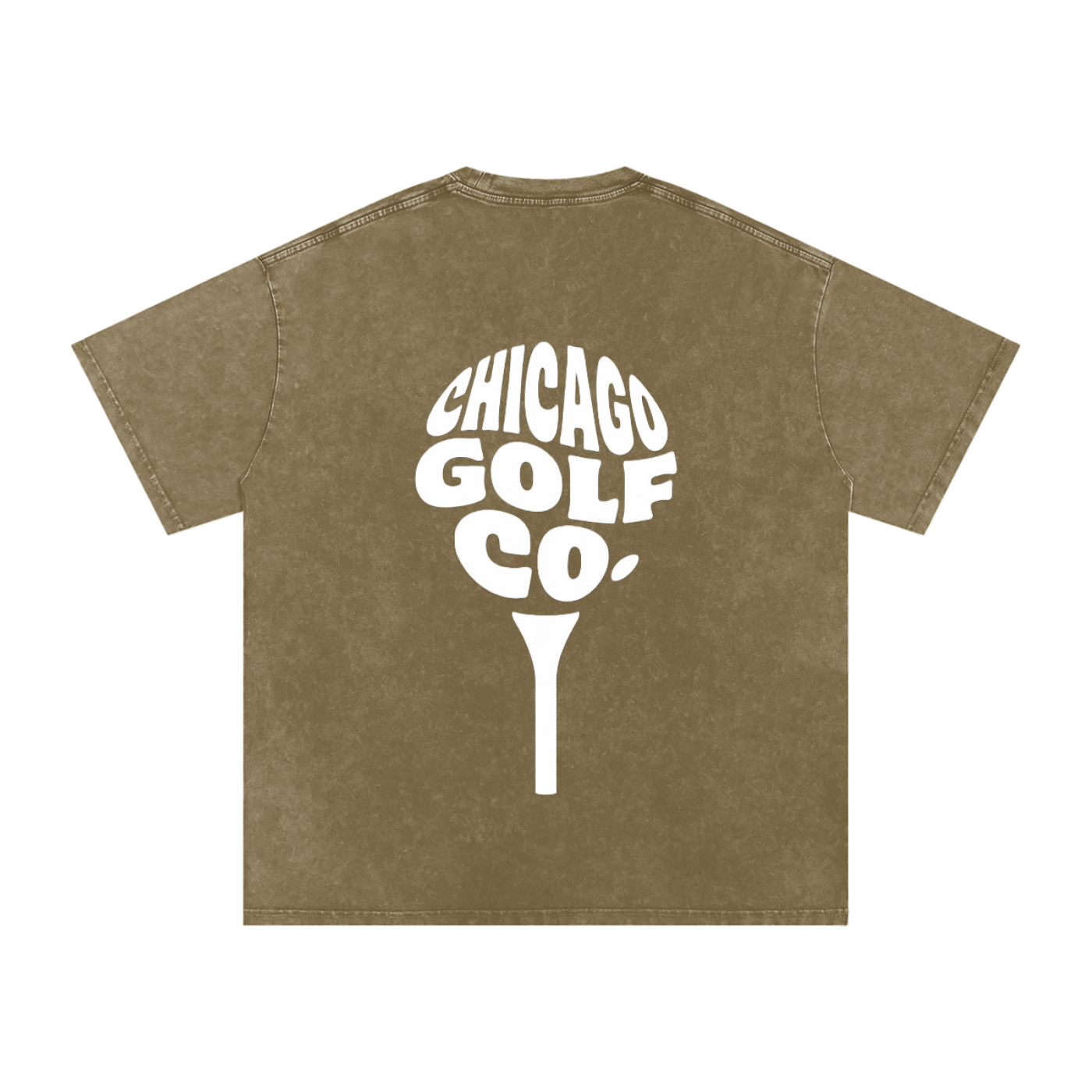 Chi Globe - Snow Washed Oversized Cotton T-Shirt