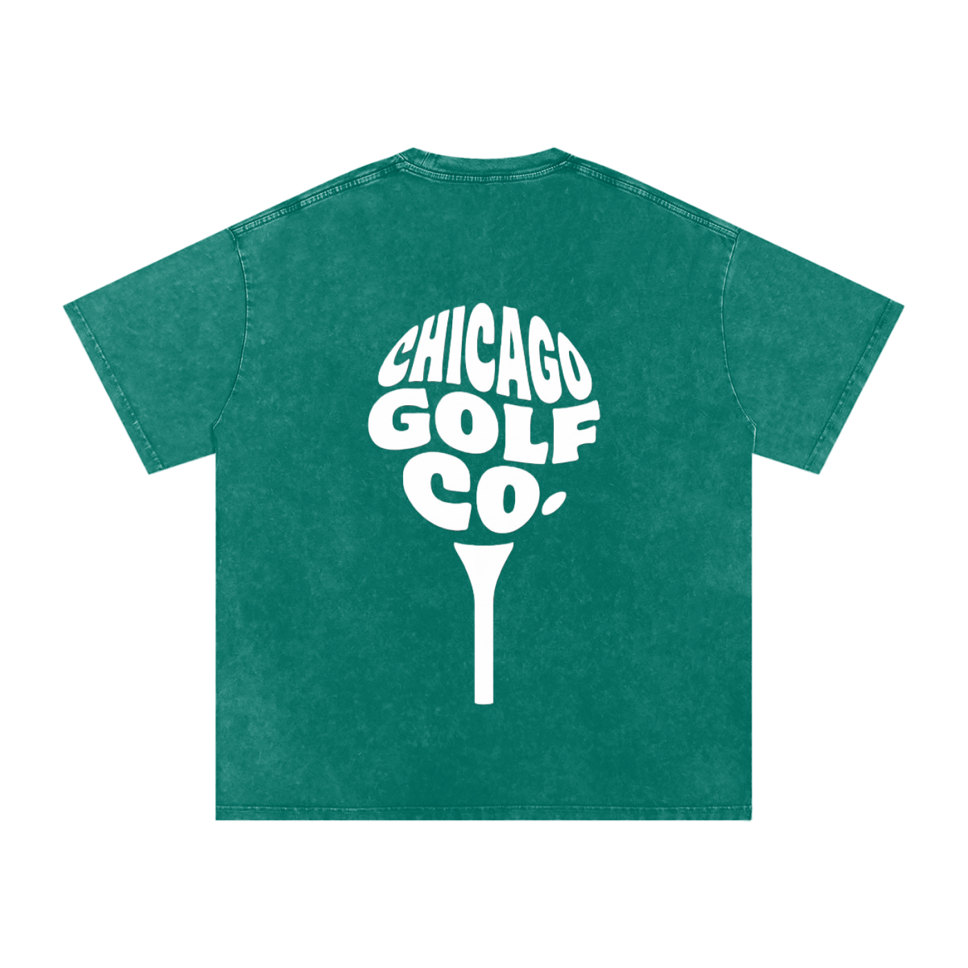 Chi Globe - Snow Washed Oversized Cotton T-Shirt