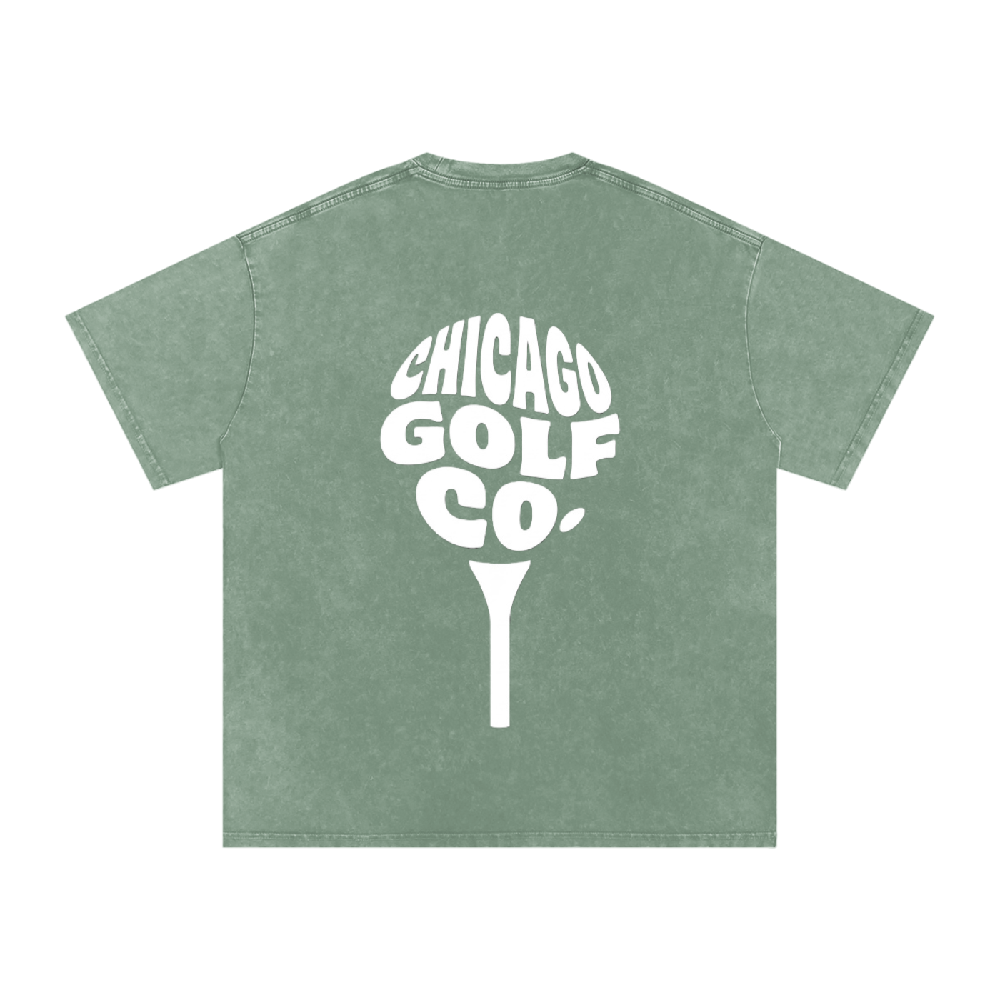 Chi Globe - Snow Washed Oversized Cotton T-Shirt
