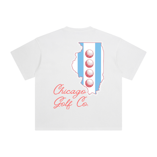 IL Golf Flag Enzyme Washed Tee