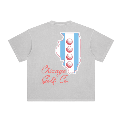 IL Golf Flag Enzyme Washed Tee