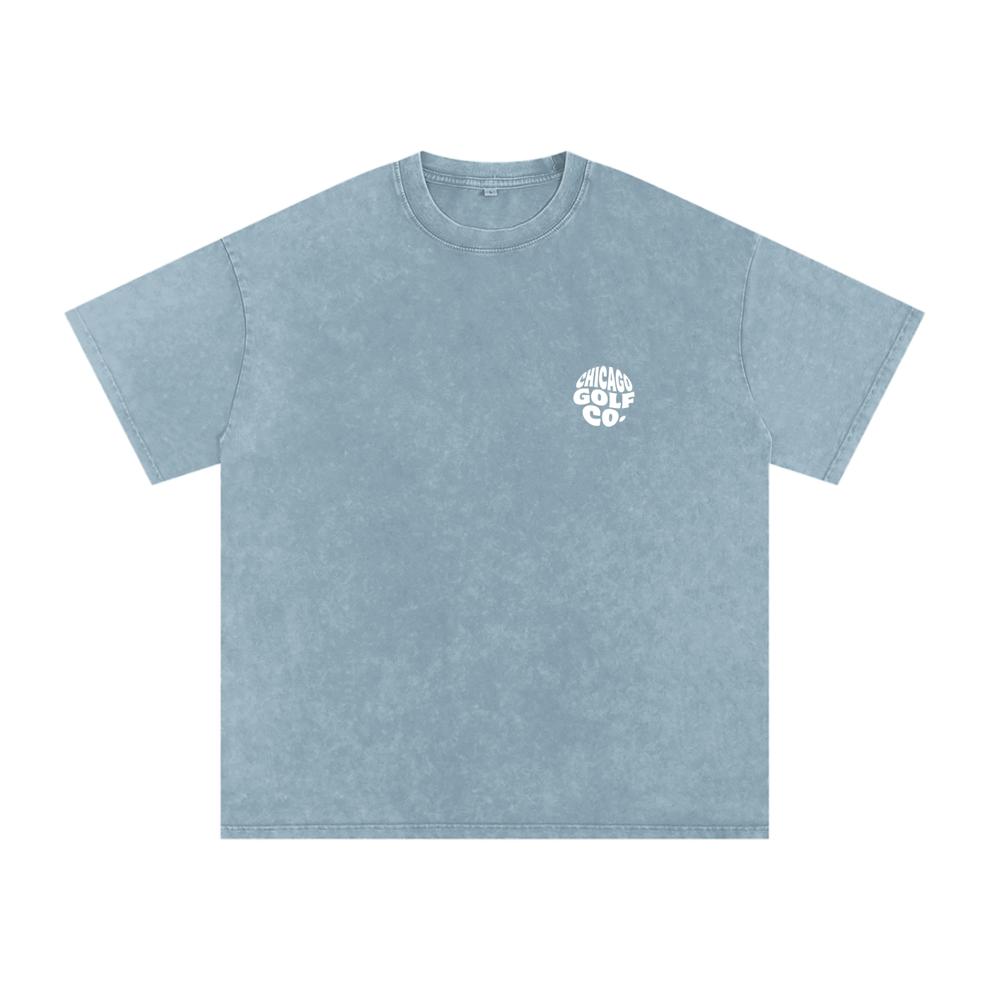 Chi Globe - Snow Washed Oversized Cotton T-Shirt