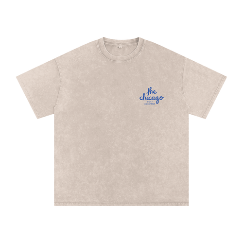 Snow Washed Oversized Cotton T-Shirt