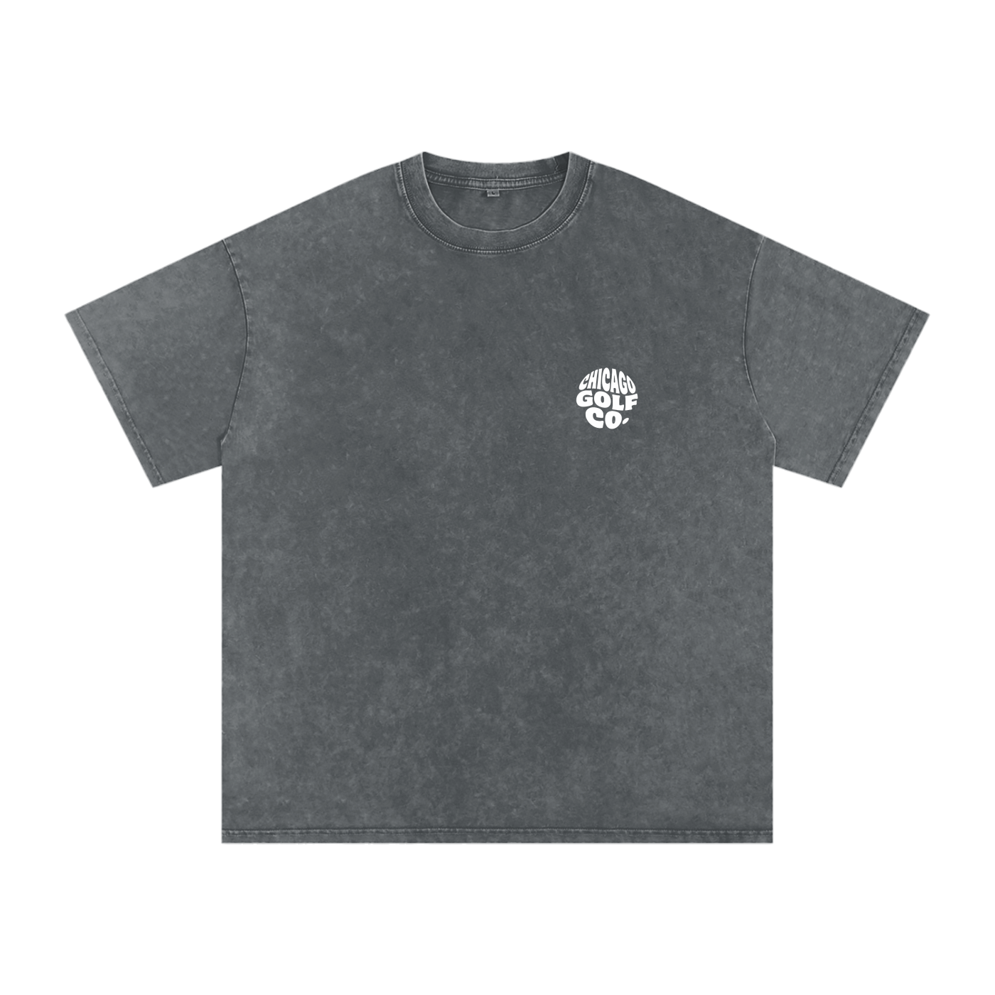 Chi Globe - Snow Washed Oversized Cotton T-Shirt