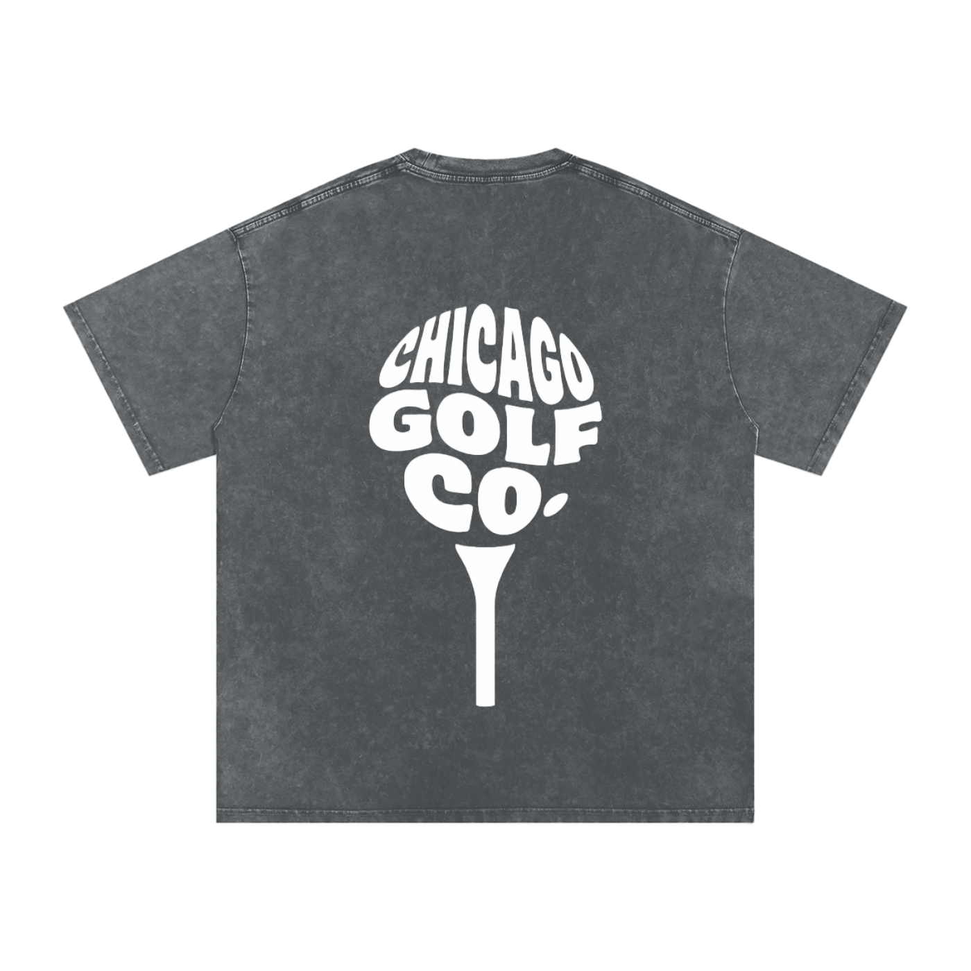 Chi Globe - Snow Washed Oversized Cotton T-Shirt