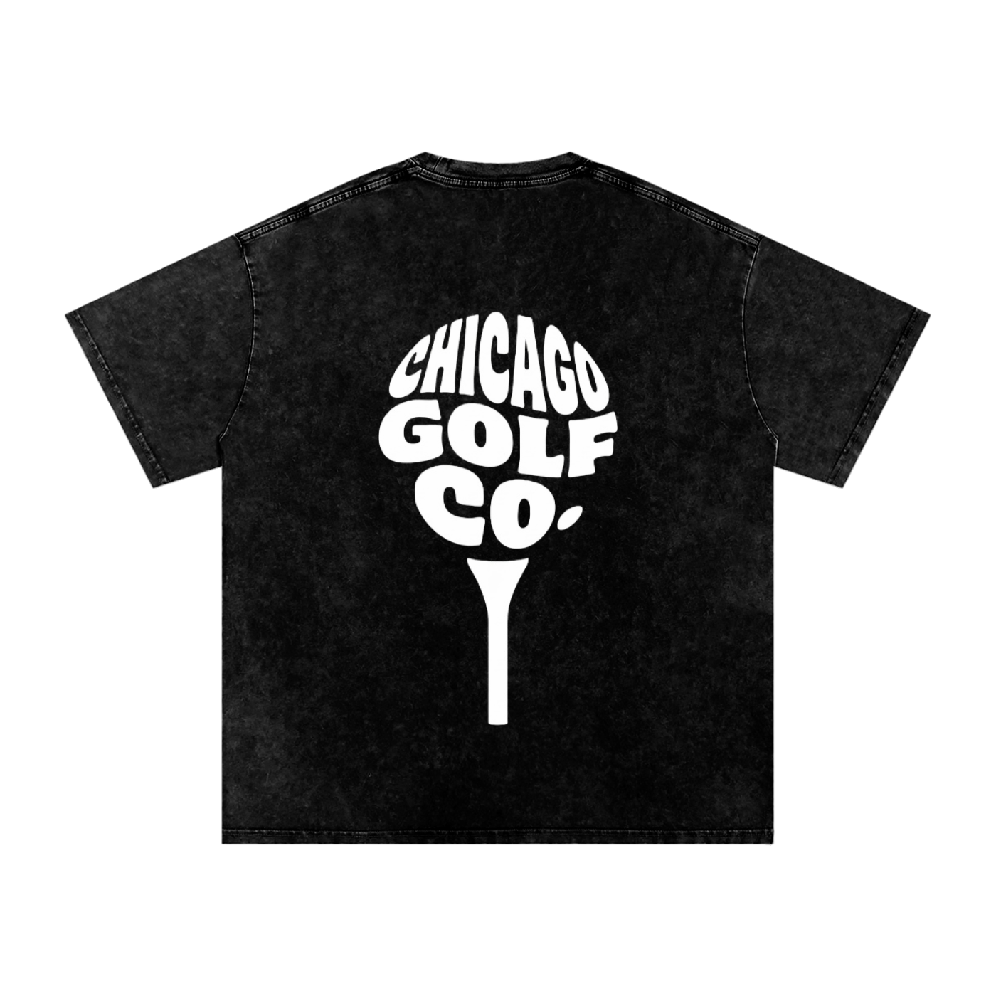 Chi Globe - Snow Washed Oversized Cotton T-Shirt