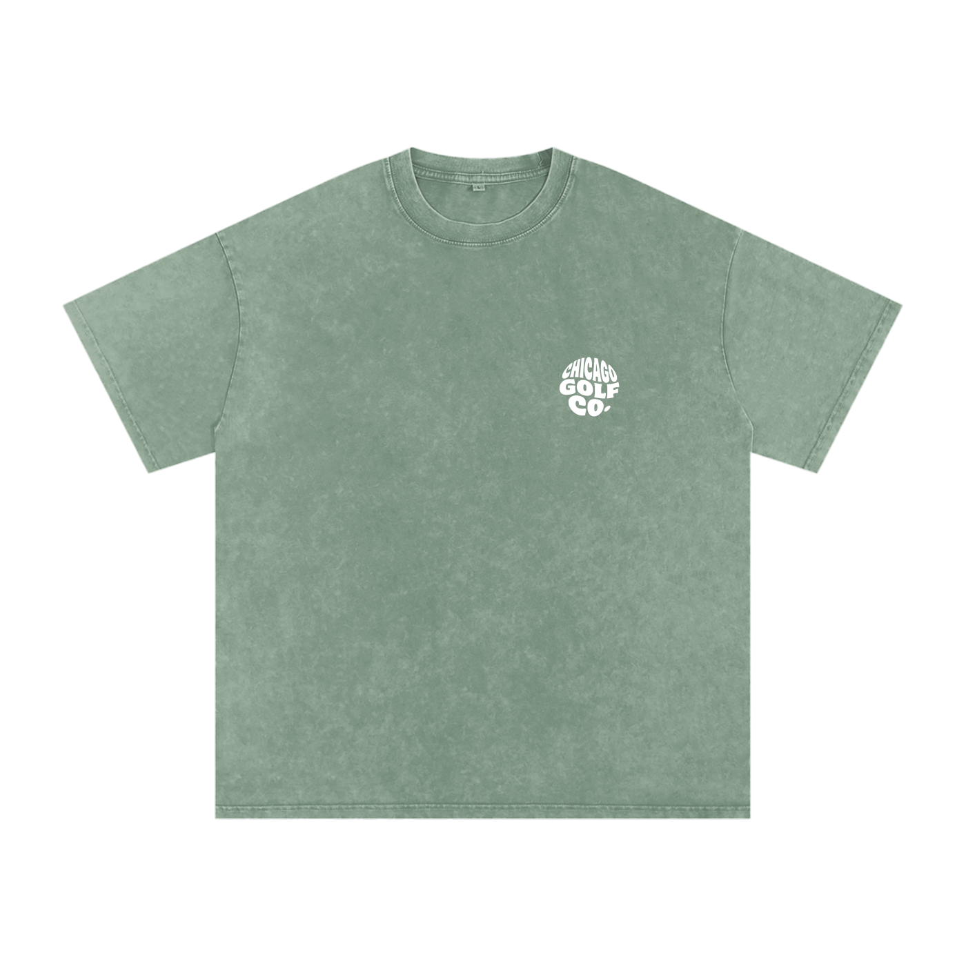 Chi Globe - Snow Washed Oversized Cotton T-Shirt