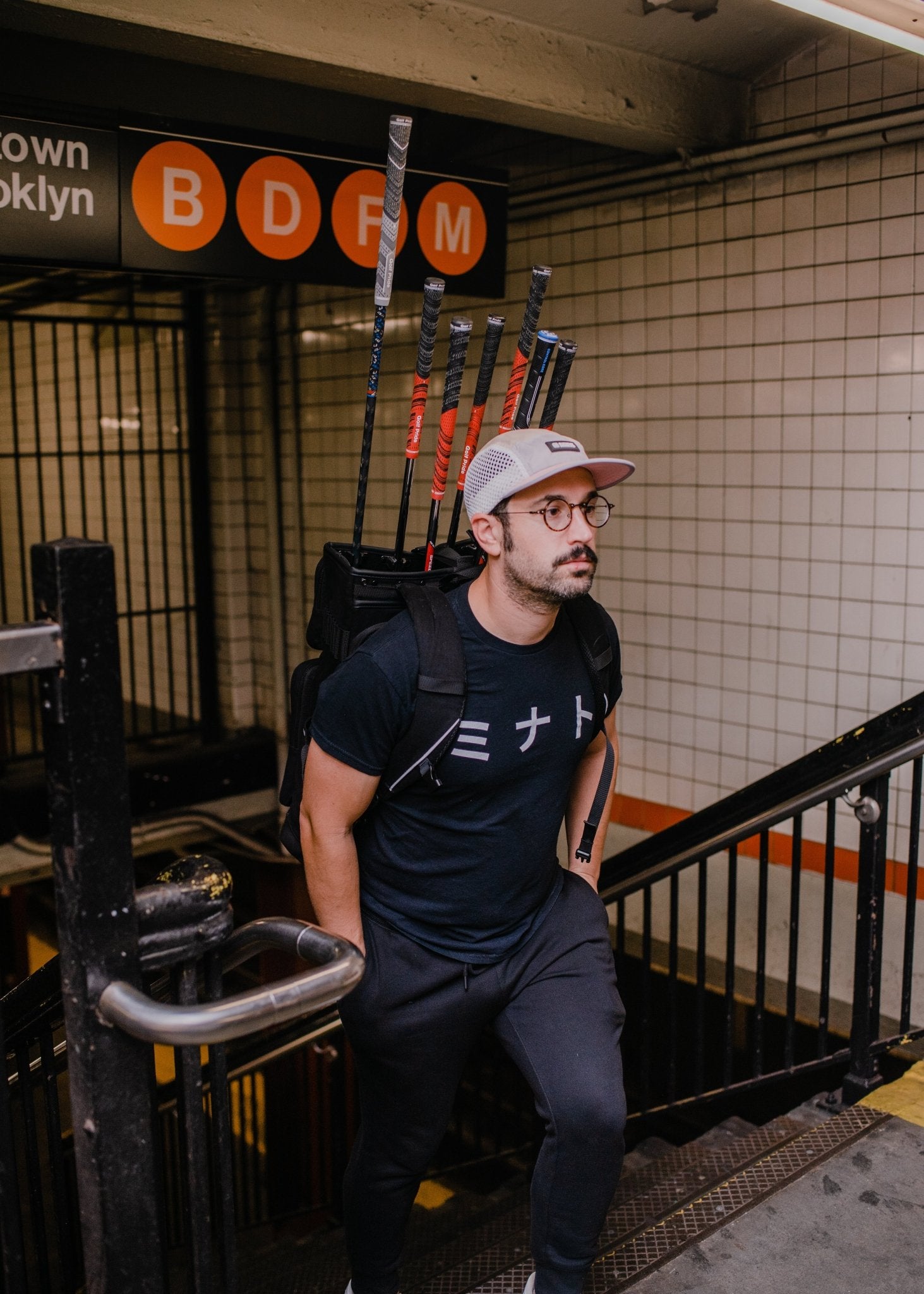 the lowercase golf backpack and pannier bag