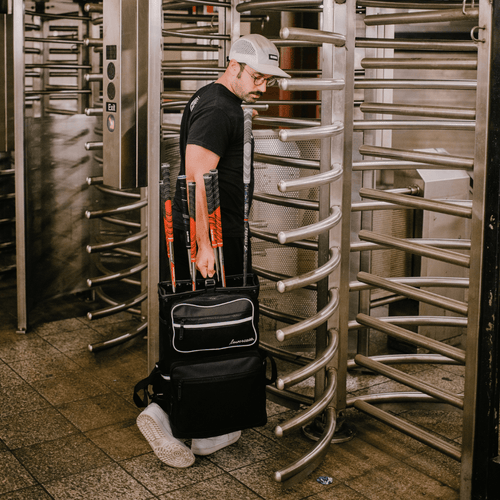 the lowercase golf backpack and pannier bag