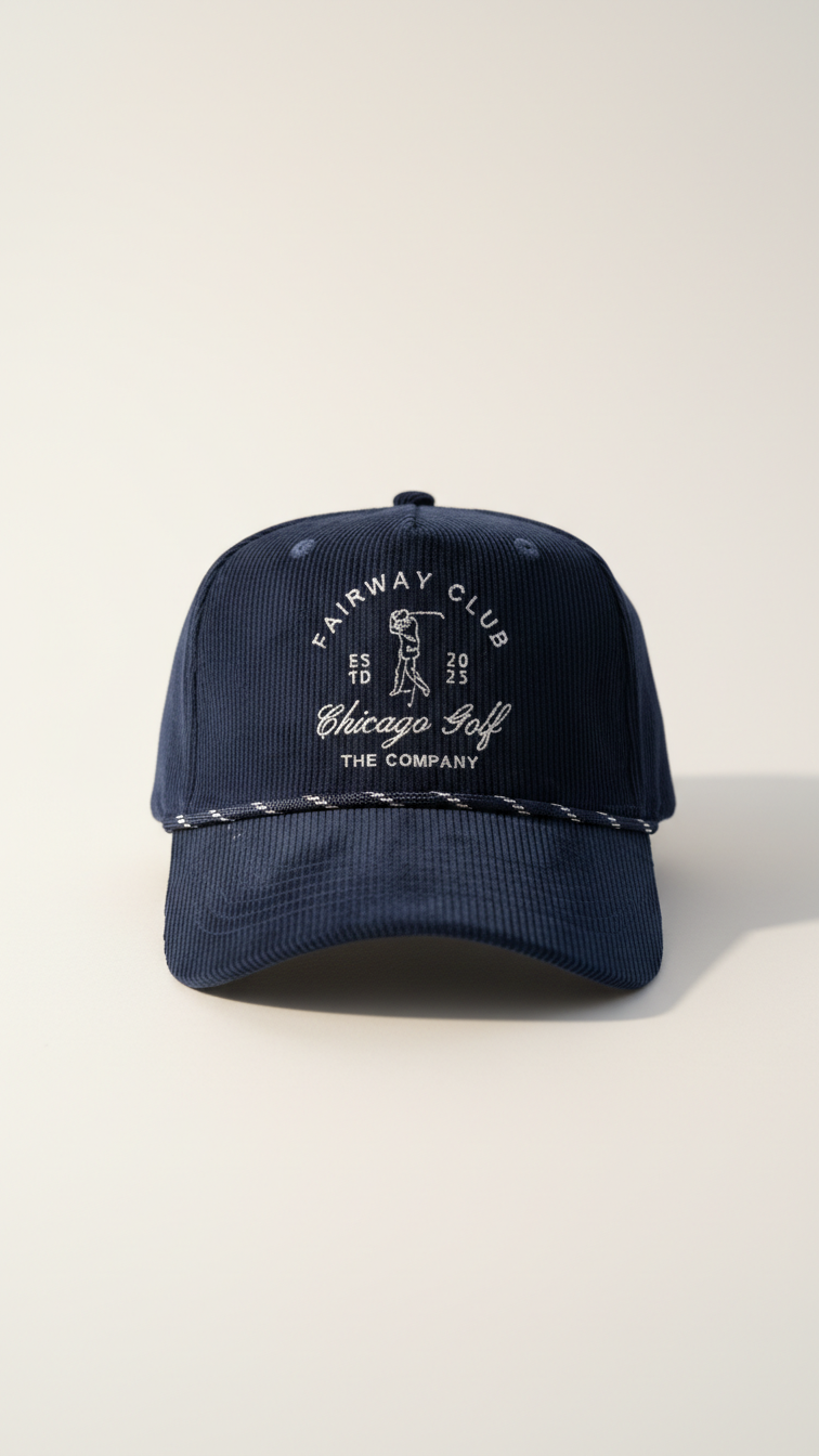 The Corduroy Rope Hat - Navy